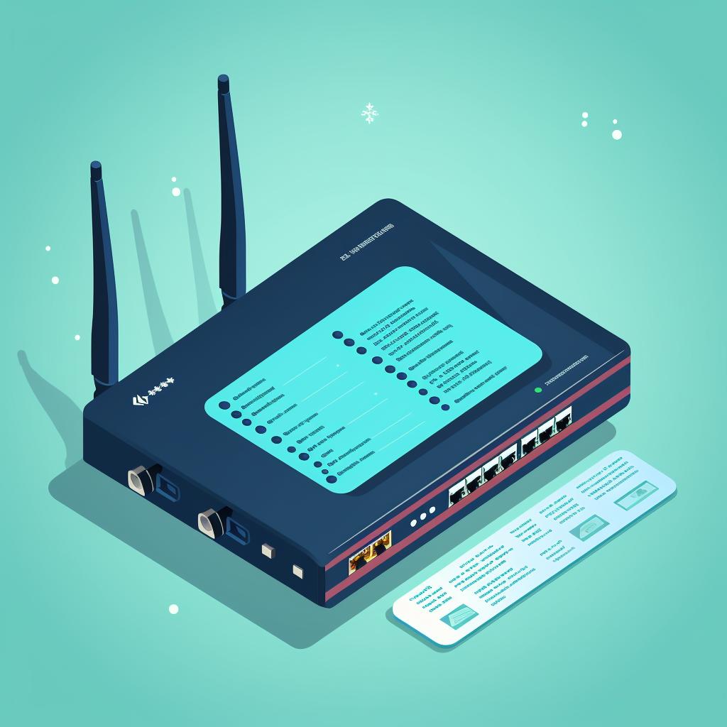 The router settings page with the 'Wireless Settings' and 'Security Options' sections highlighted.